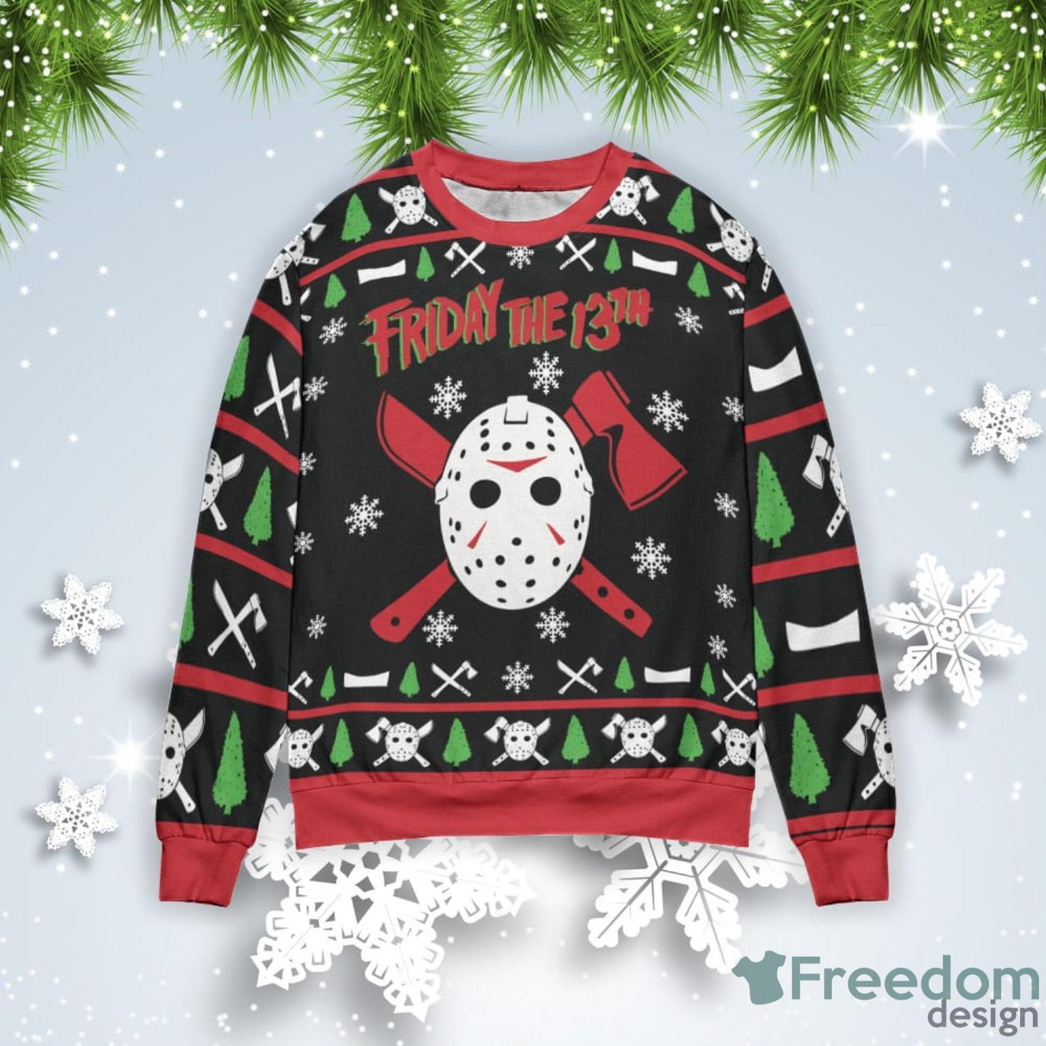 Friday The 13th Christmas Gift Ugly Christmas Sweater Product Photo 1 Friday The 13th Christmas Gift Ugly Christmas Sweater Product Photo 1