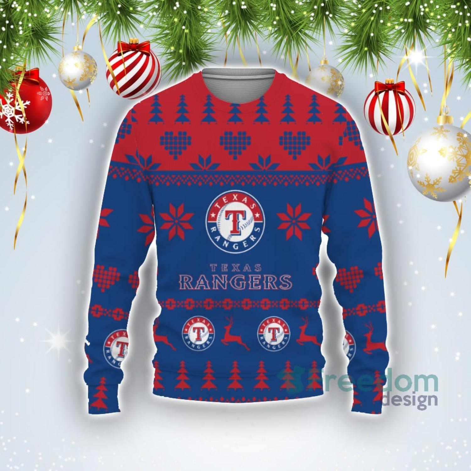 Texas Rangers Basic Knitted Sweater For Christmas - Freedomdesign