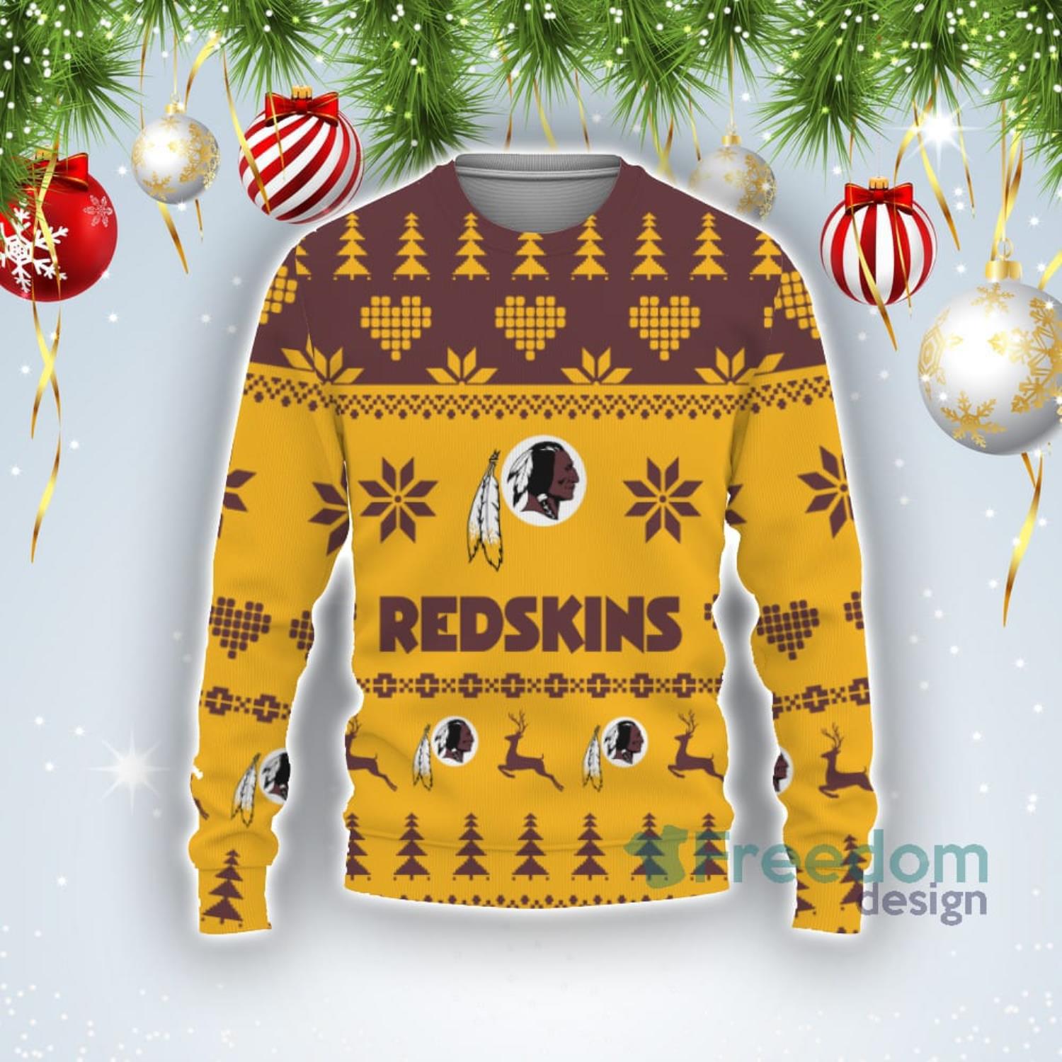 Washington Redskins Christmas ELF Funny NFL Long Sleeve T-Shirt