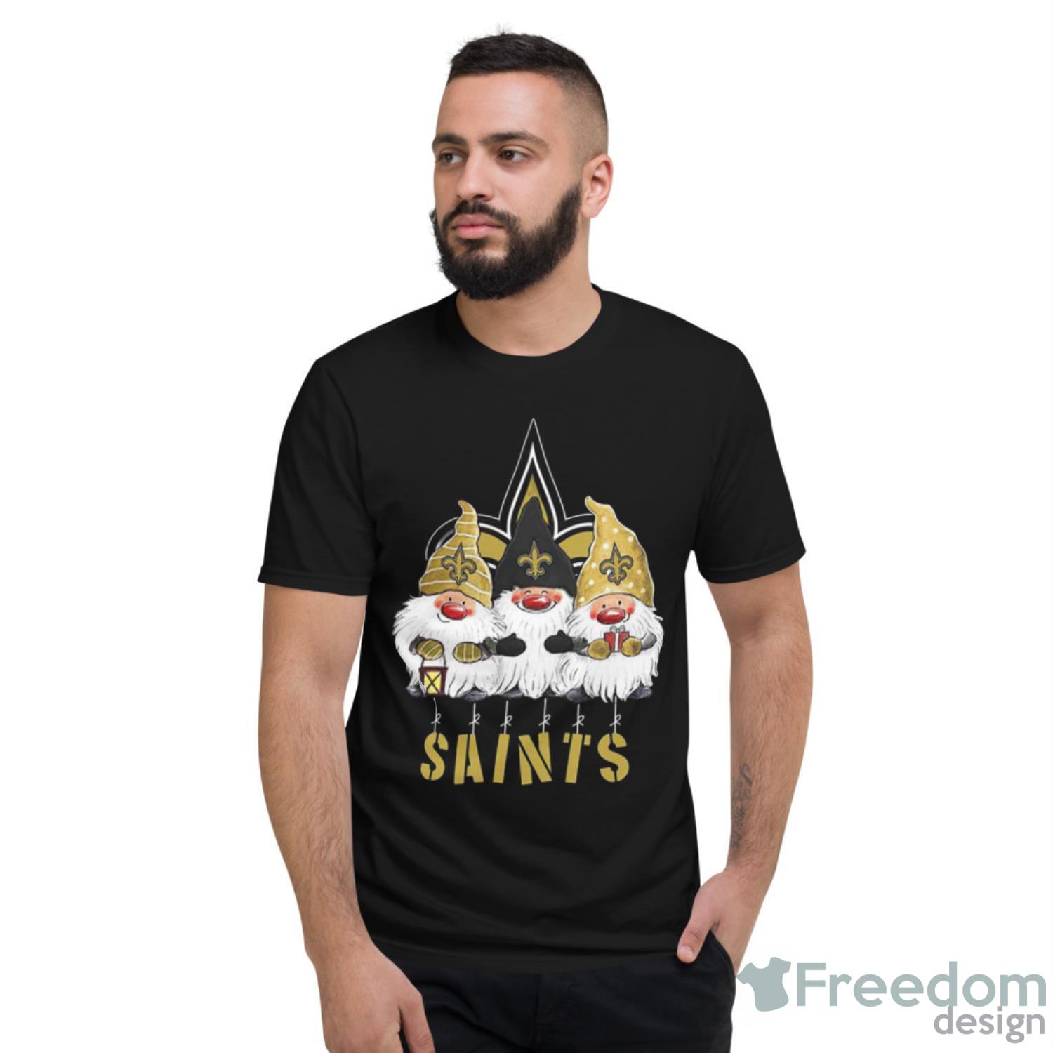 Gnomies New Orleans Saints Christmas image Gnomies New Orleans Saints Christmas - Short Sleeve T-Shirt