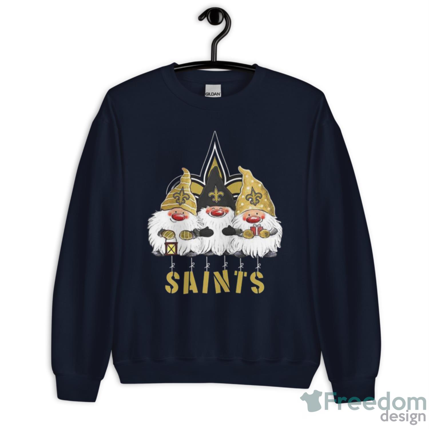 Gnomies New Orleans Saints Christmas - Unisex Crewneck Sweatshirt-1 Gnomies New Orleans Saints Christmas - Unisex Crewneck Sweatshirt-1