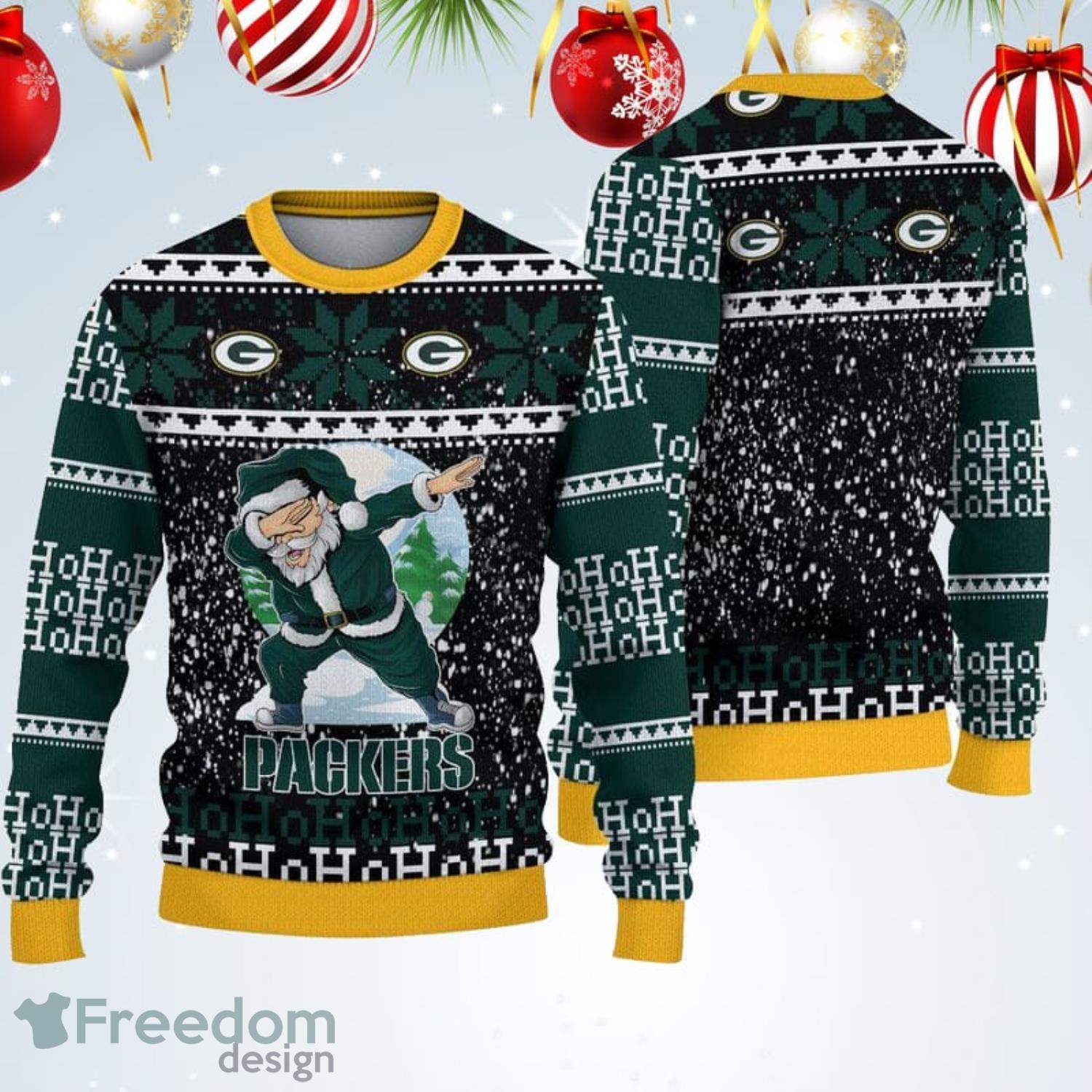 Green Bay Packers Snowflake Christmas Pullover Ugly Christmas