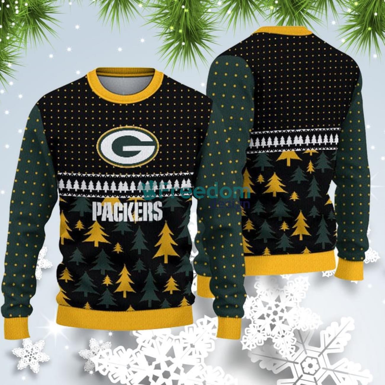 Yoda Baby Love Green Bay Packer Christmas Ugly Sweater - Reallgraphics