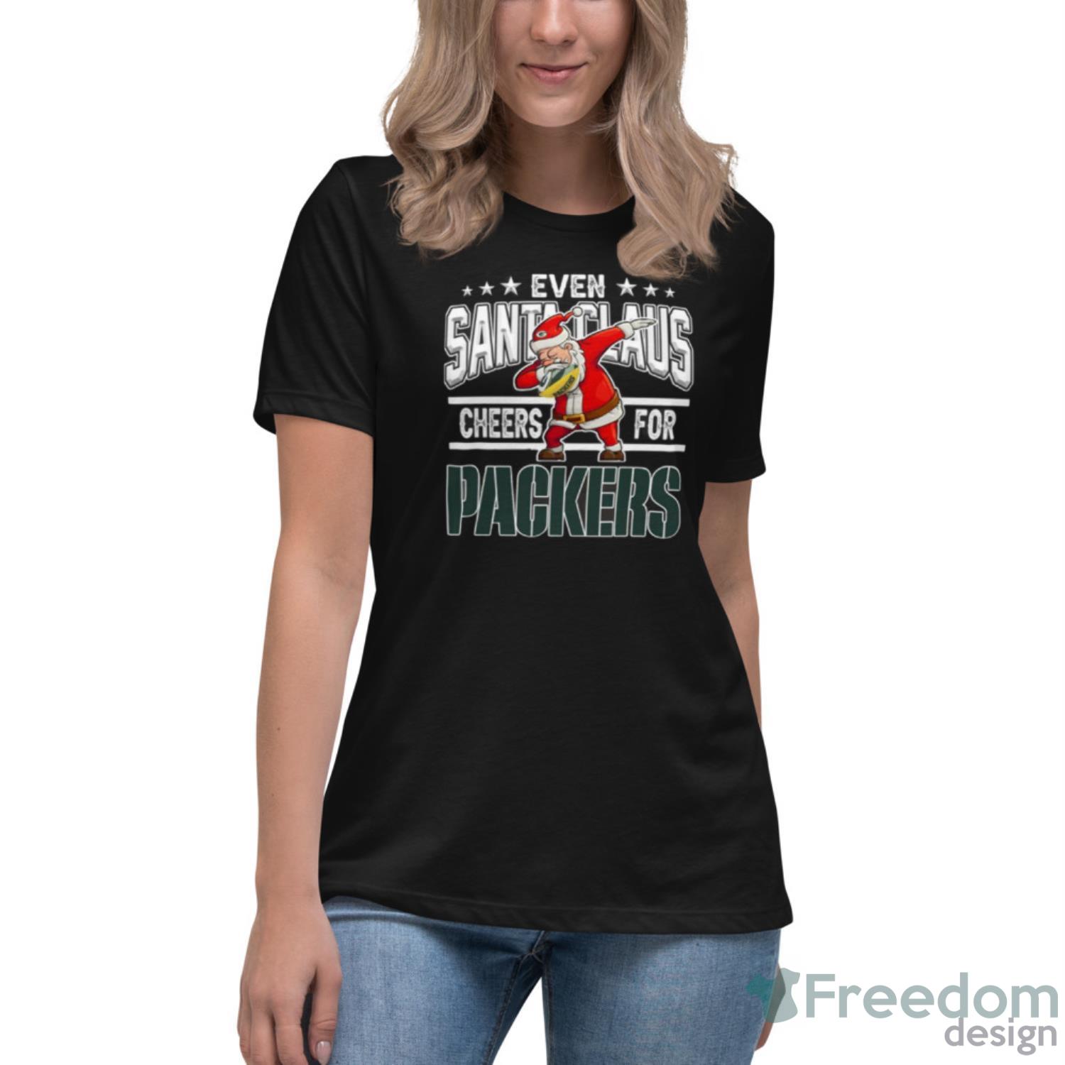 Green Bay Packers Christmas ELF Funny NFL Women's T-Shirt