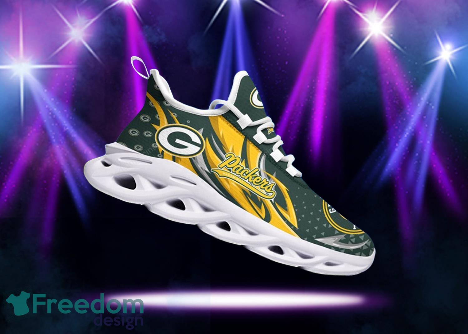 Green Bay Packers NFL Yellow And Black Max Soul Shoes
