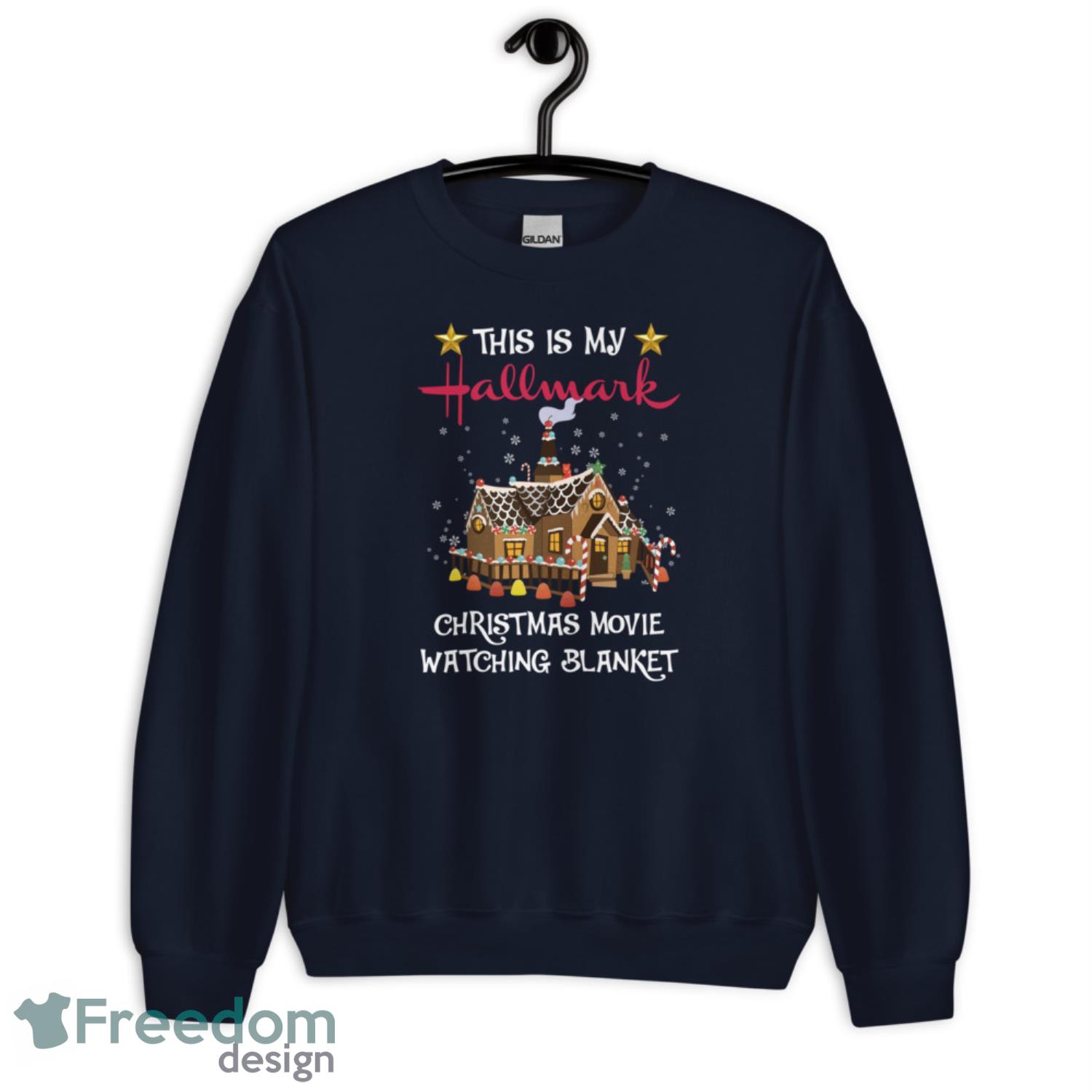 Hallmark Christmas Movie Blanket Christmas Shirt - G185 Crewneck Sweatshirt-1