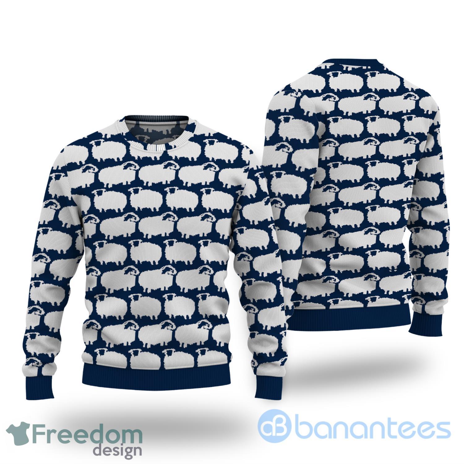 Harry Styles Sheep All Over Printed 3D Navy Ugly Sweater Product Photo 1