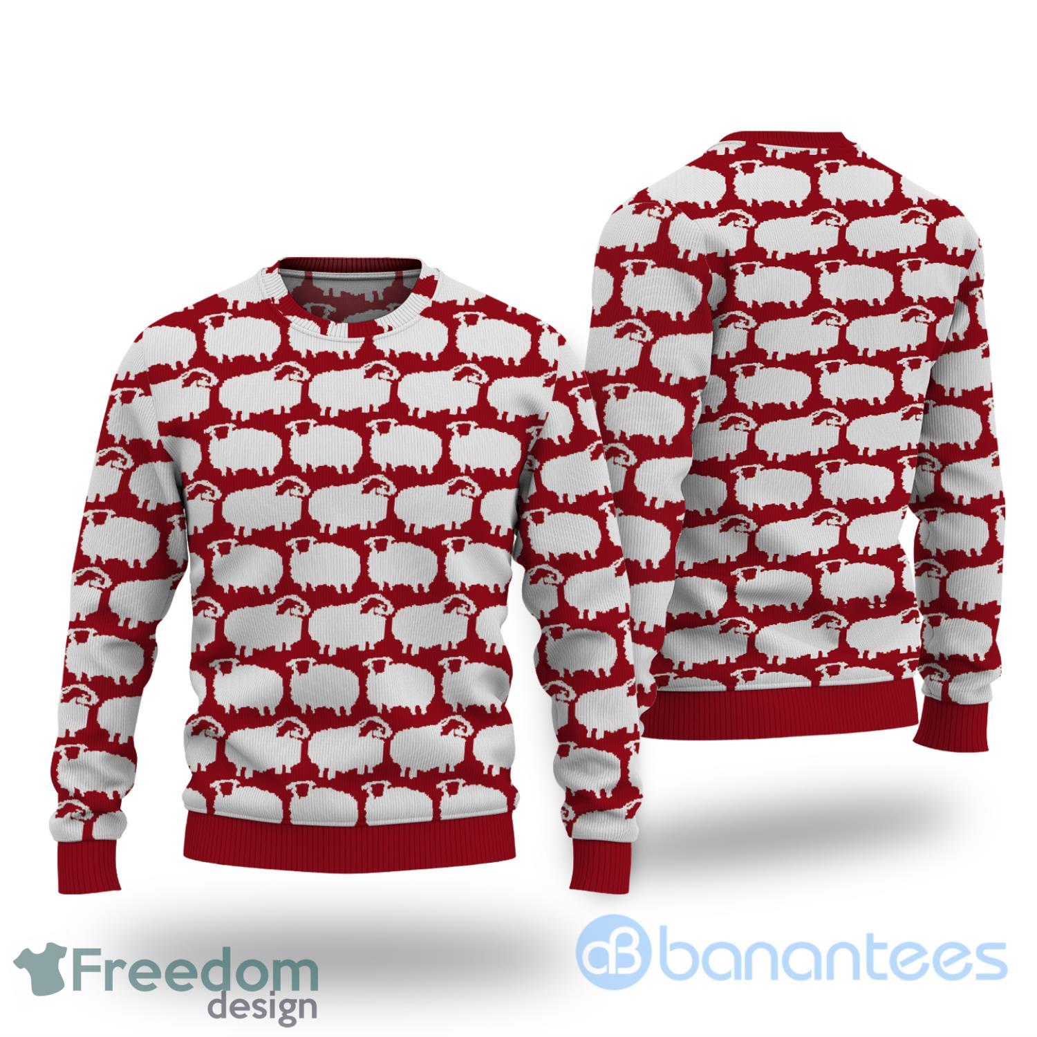 Harry Styles Sheep All Over Printed 3D Red Ugly Sweater Product Photo 1