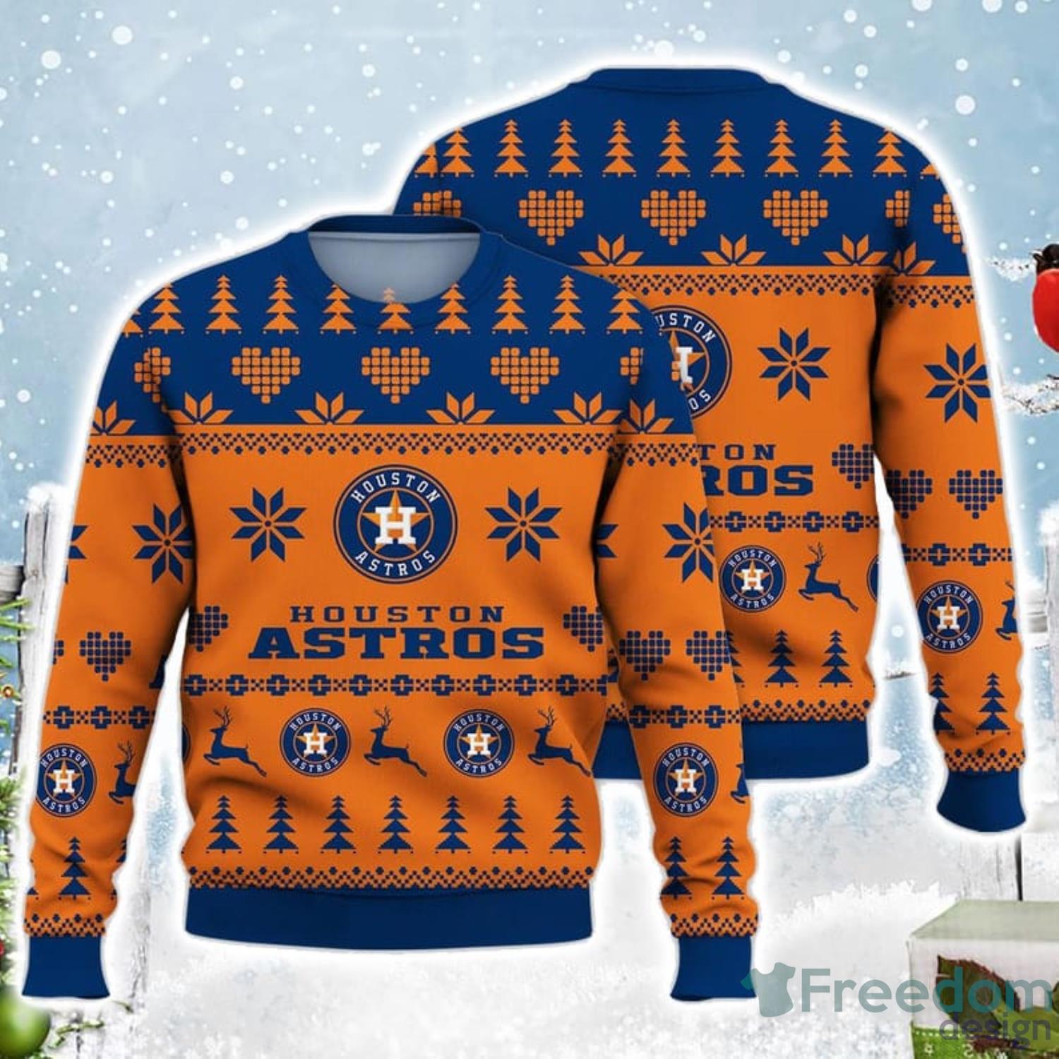 Houston Astros Baseball American Ugly Christmas Sweater For Men And Women -  Freedomdesign