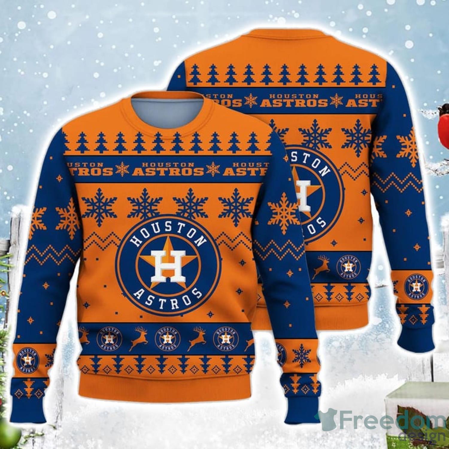 Houston Astros Baseball Fans Christmas Gift Ugly Christmas Sweater