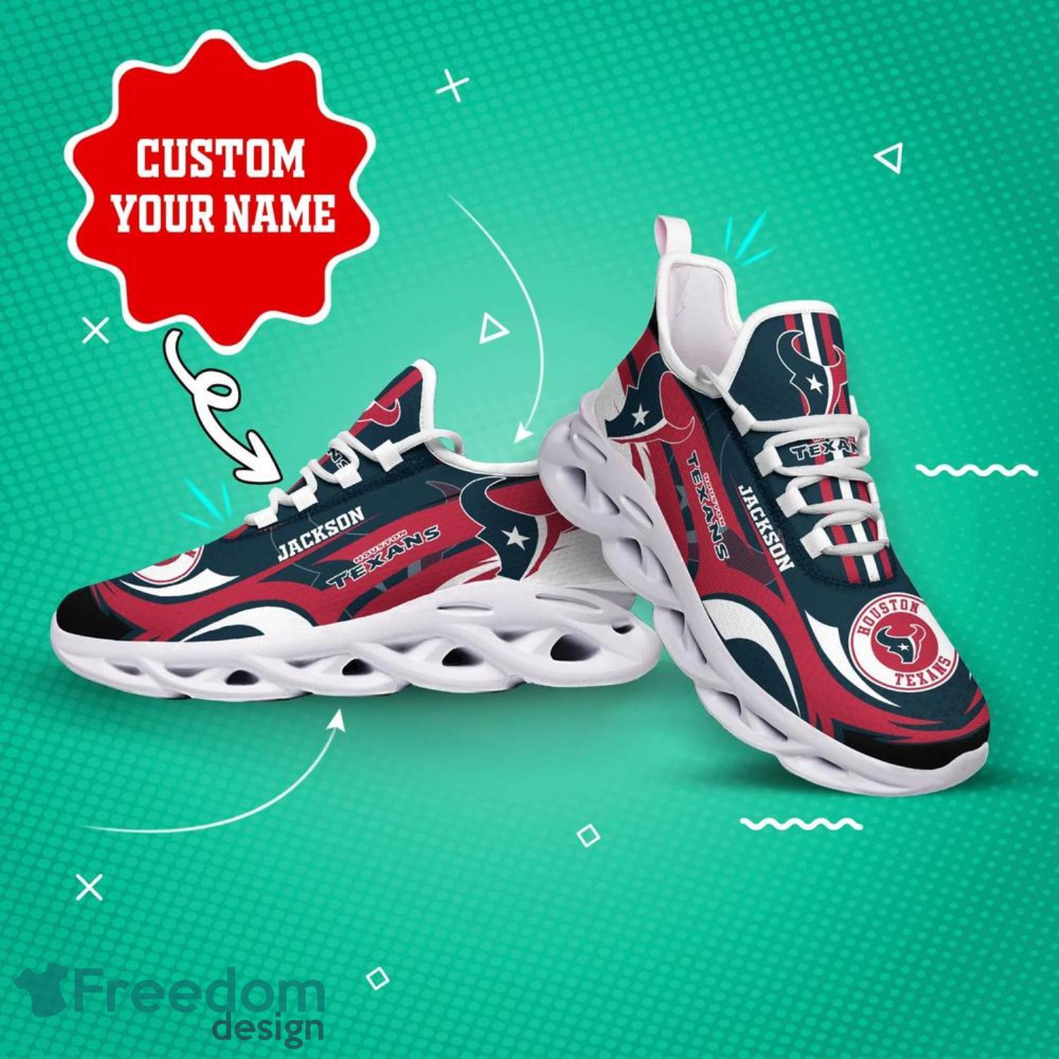 Houston Texans NFL Max Soul Shoes Custom Name Sneakers For Men And Women Product Photo 3 Houston Texans NFL Max Soul Shoes Custom Name Sneakers For Men And Women Product Photo 3