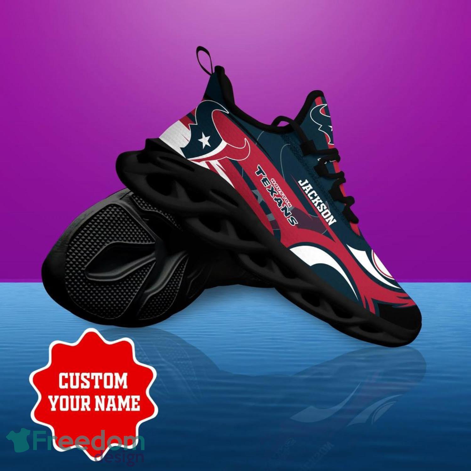 Houston Texans NFL Max Soul Shoes Custom Name Sneakers For Men And Women Product Photo 4 Houston Texans NFL Max Soul Shoes Custom Name Sneakers For Men And Women Product Photo 4