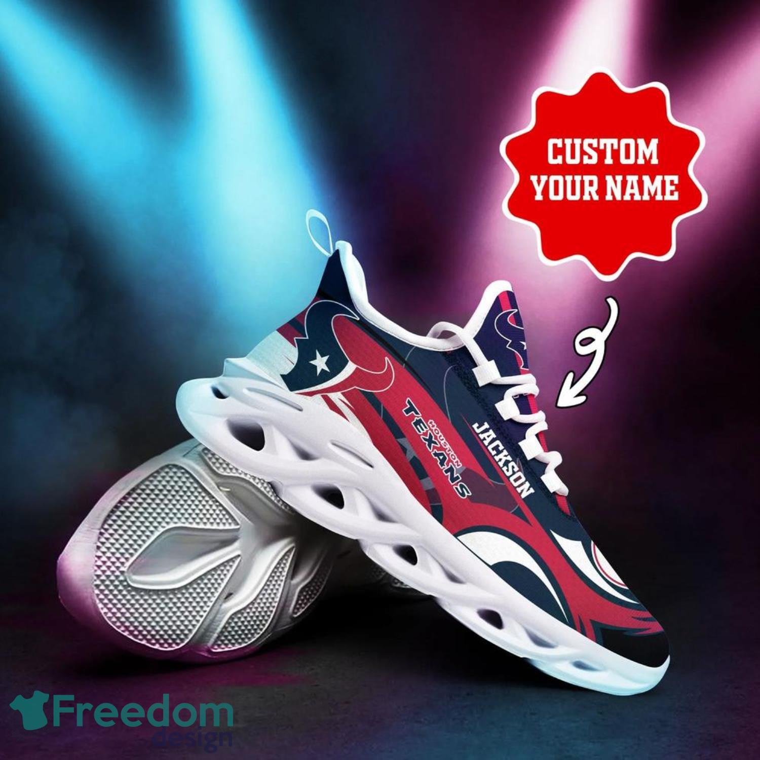 Houston Texans NFL Max Soul Shoes Custom Name Sneakers For Men And Women Product Photo 5 Houston Texans NFL Max Soul Shoes Custom Name Sneakers For Men And Women Product Photo 5