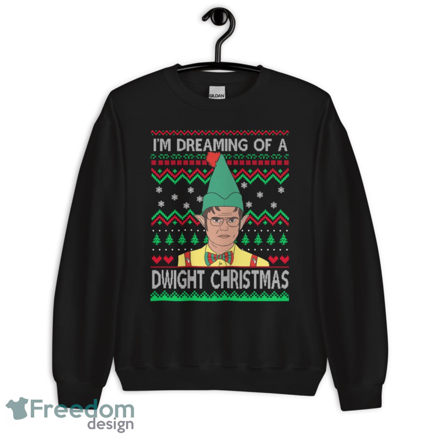 Im Dreaming Of A Dwight Christmas Shirt - G185 Unisex Heavy Blend Crewneck Sweatshirt