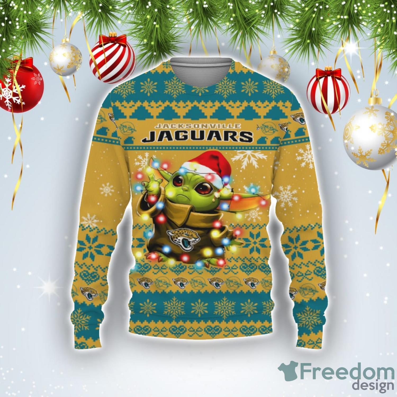 Jacksonville Jaguars Baby Groot And Grinch Best Friends 3D Ugly