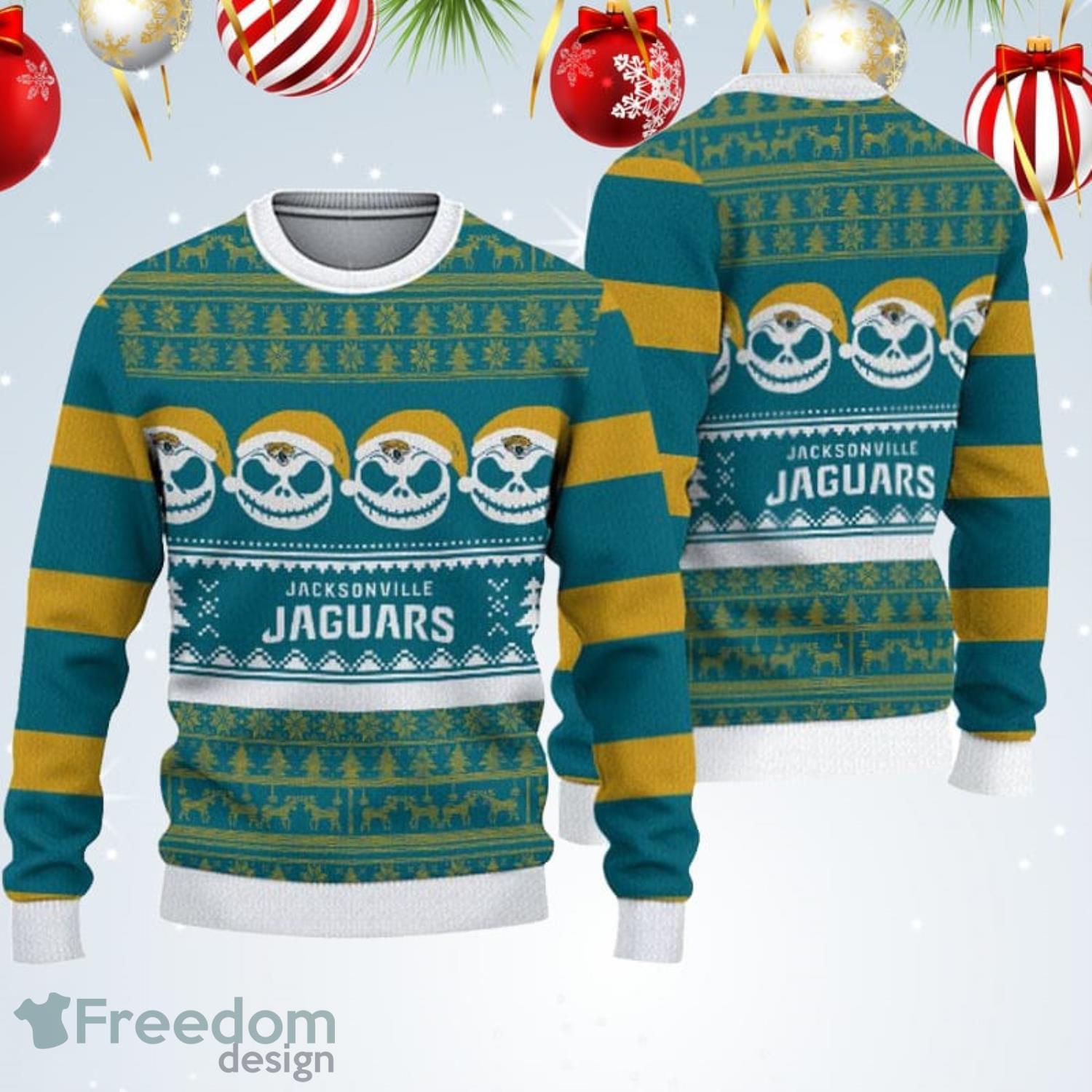 Jacksonville Jaguars Christmas Santa Claus Ugly Christmas Sweater -  Freedomdesign