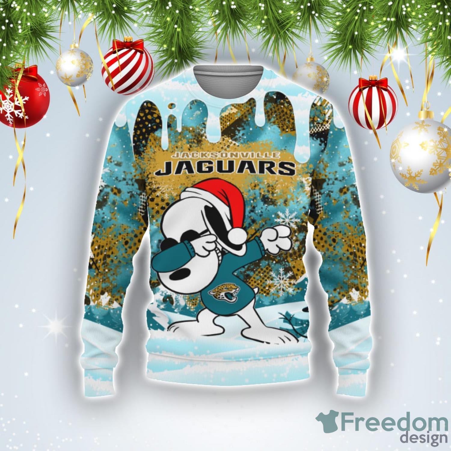 Jacksonville Jaguars Snoopy Dabbing The Peanuts American Christmas