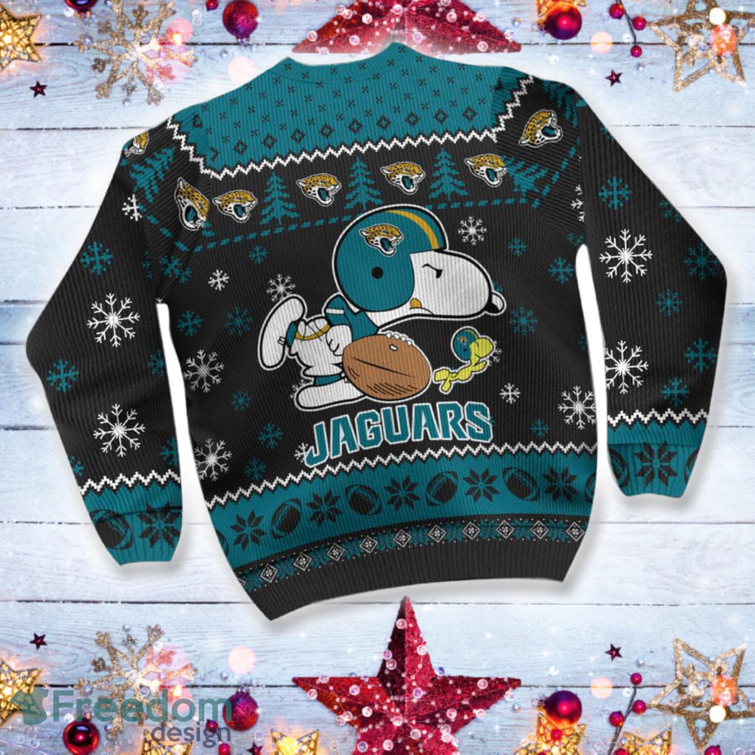 Jacksonville Jaguars Dog Family Holiday Ugly Sweater, Size: XL