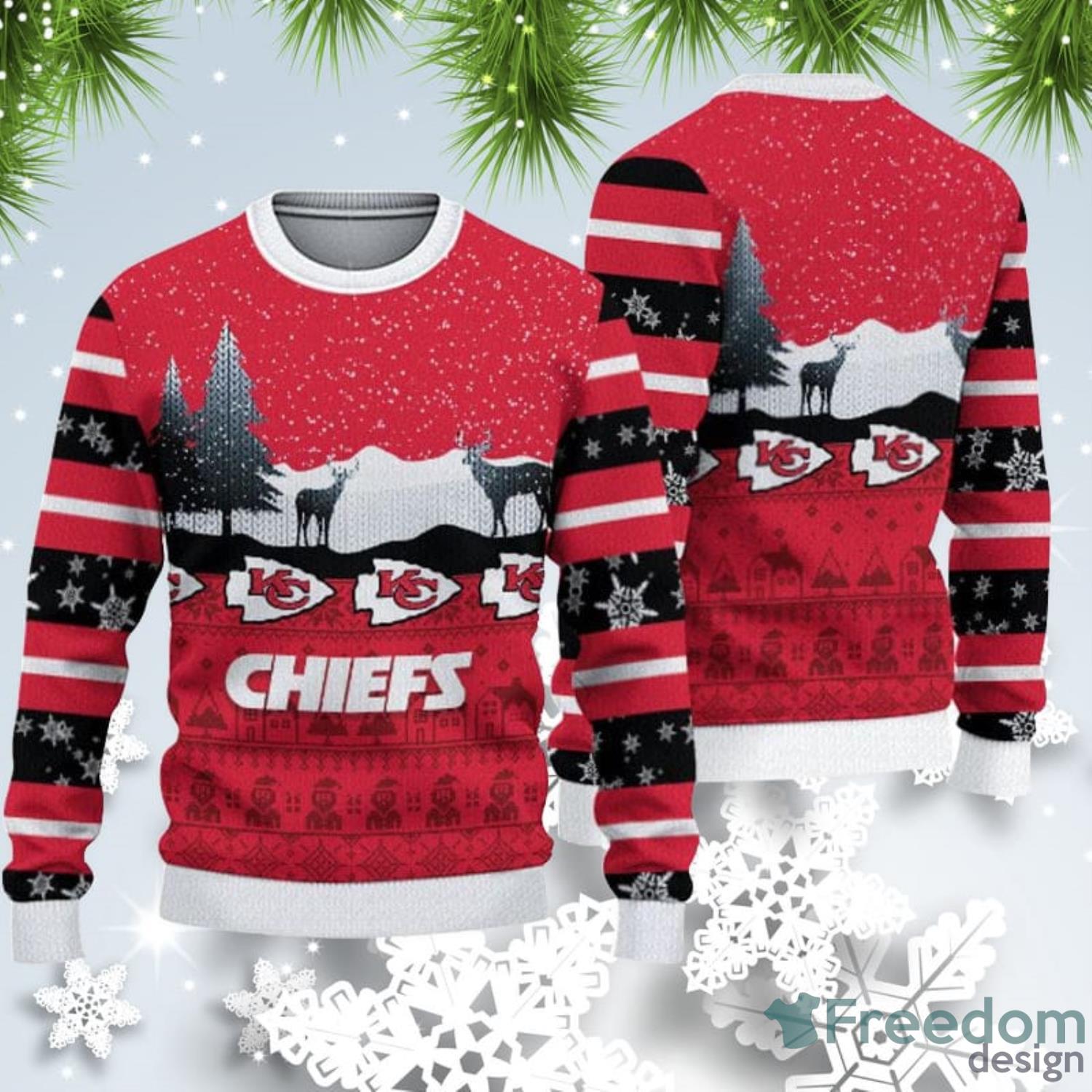 Tampa Bay Buccaneers Christmas Cool Reindeer Christmas Light Ugly Christmas  Sweater - Freedomdesign