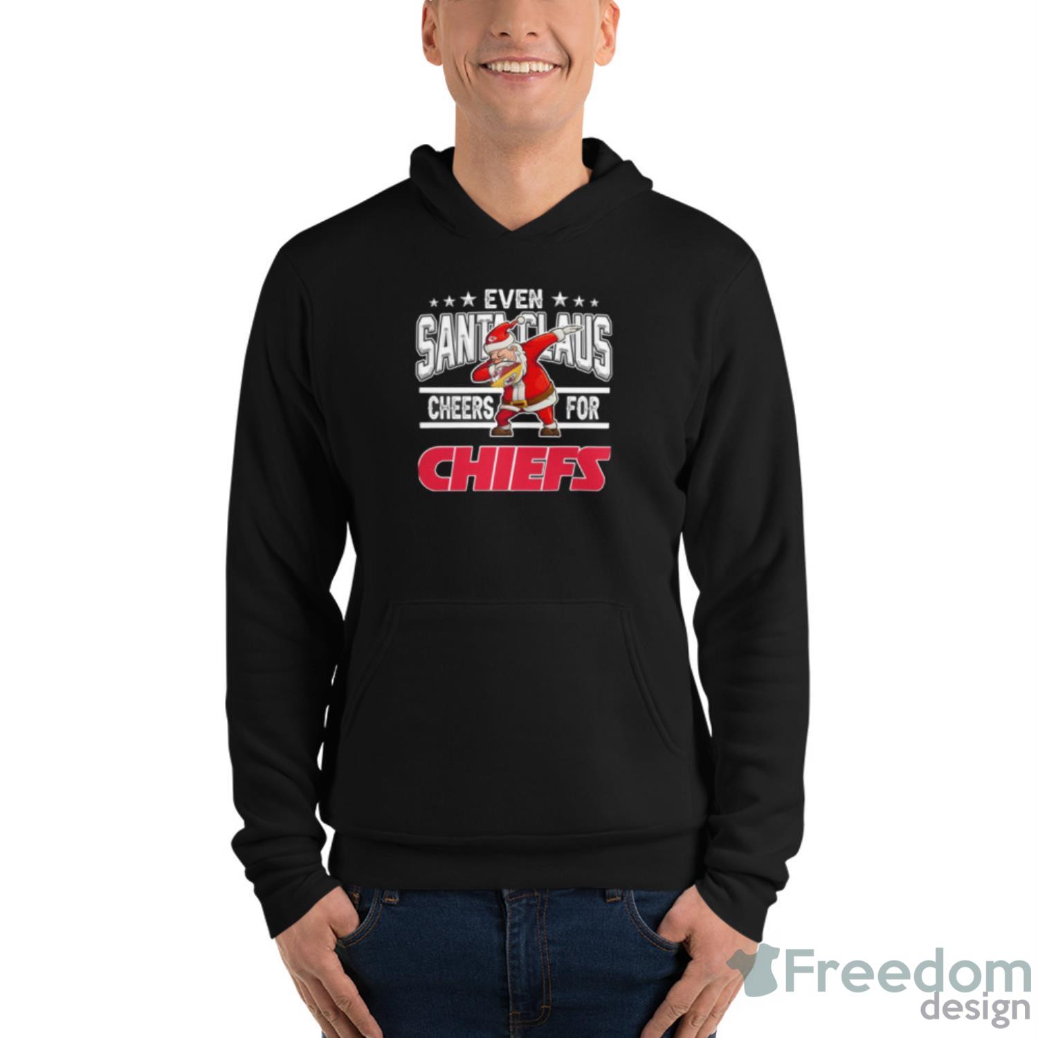 Santa Kansas City Chiefs Logo Lights Christmas Shirt