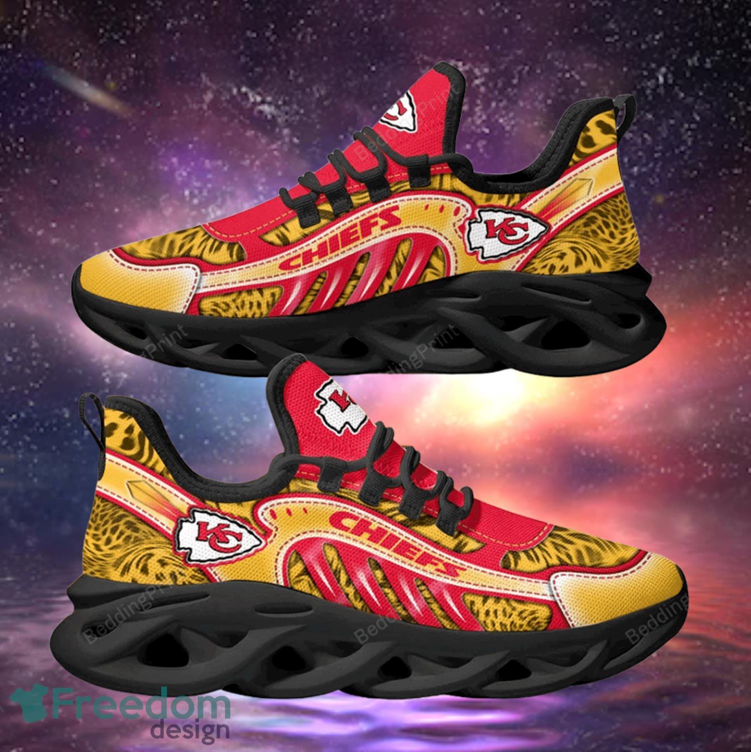 Kansas City Chiefs NFL Red And Yellow Max Soul Shoes