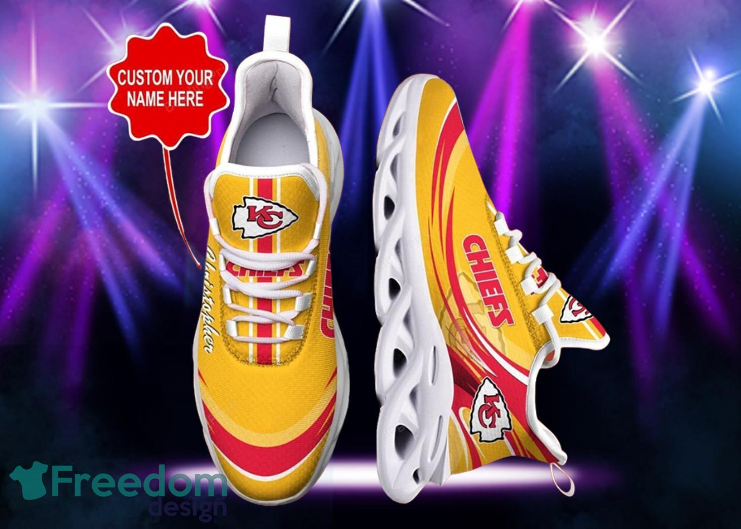 Kansas City Chiefs NFL Yellow Max Soul Shoes Product Photo 1