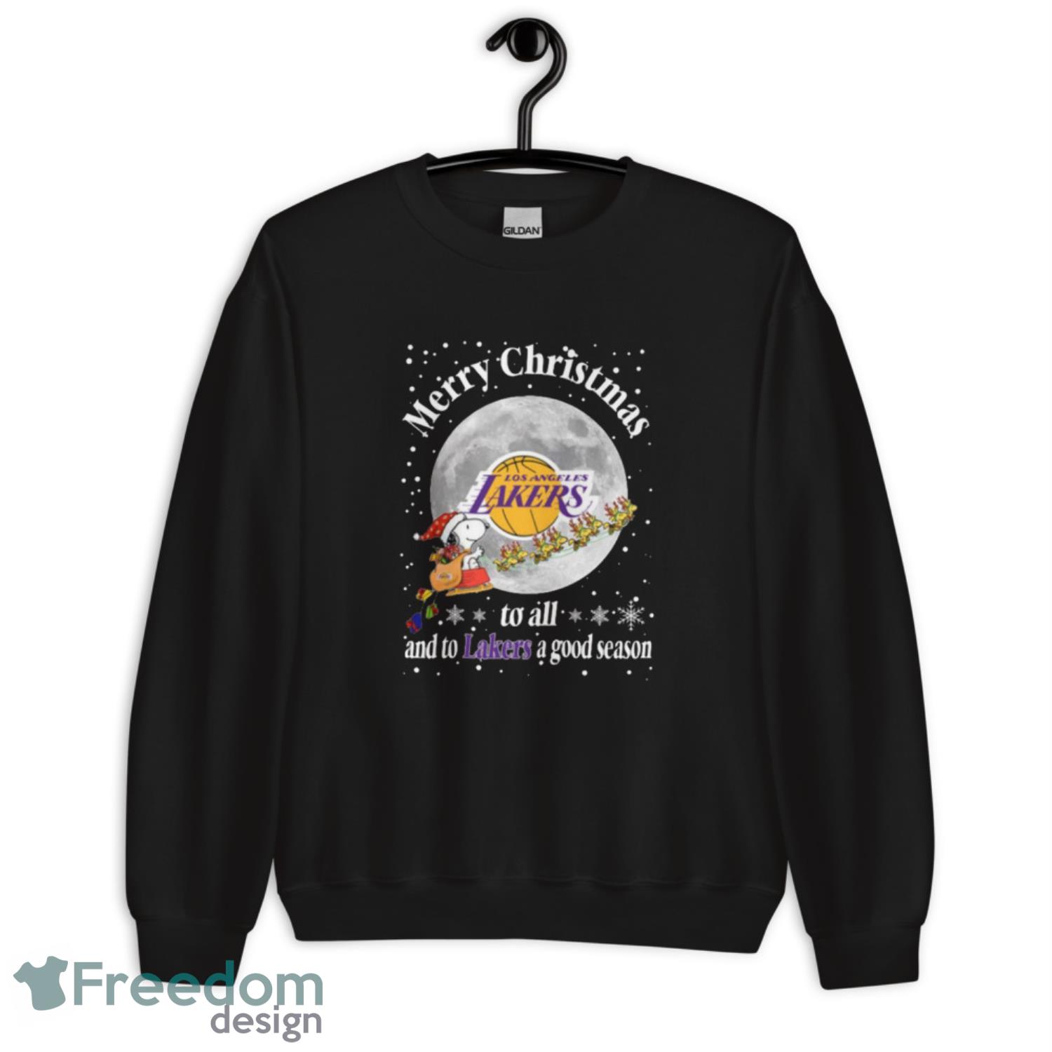 Los Angeles Lakers Merry Christmas To All And To Lakers A Good Season NBA Basketball Sports T Shirt