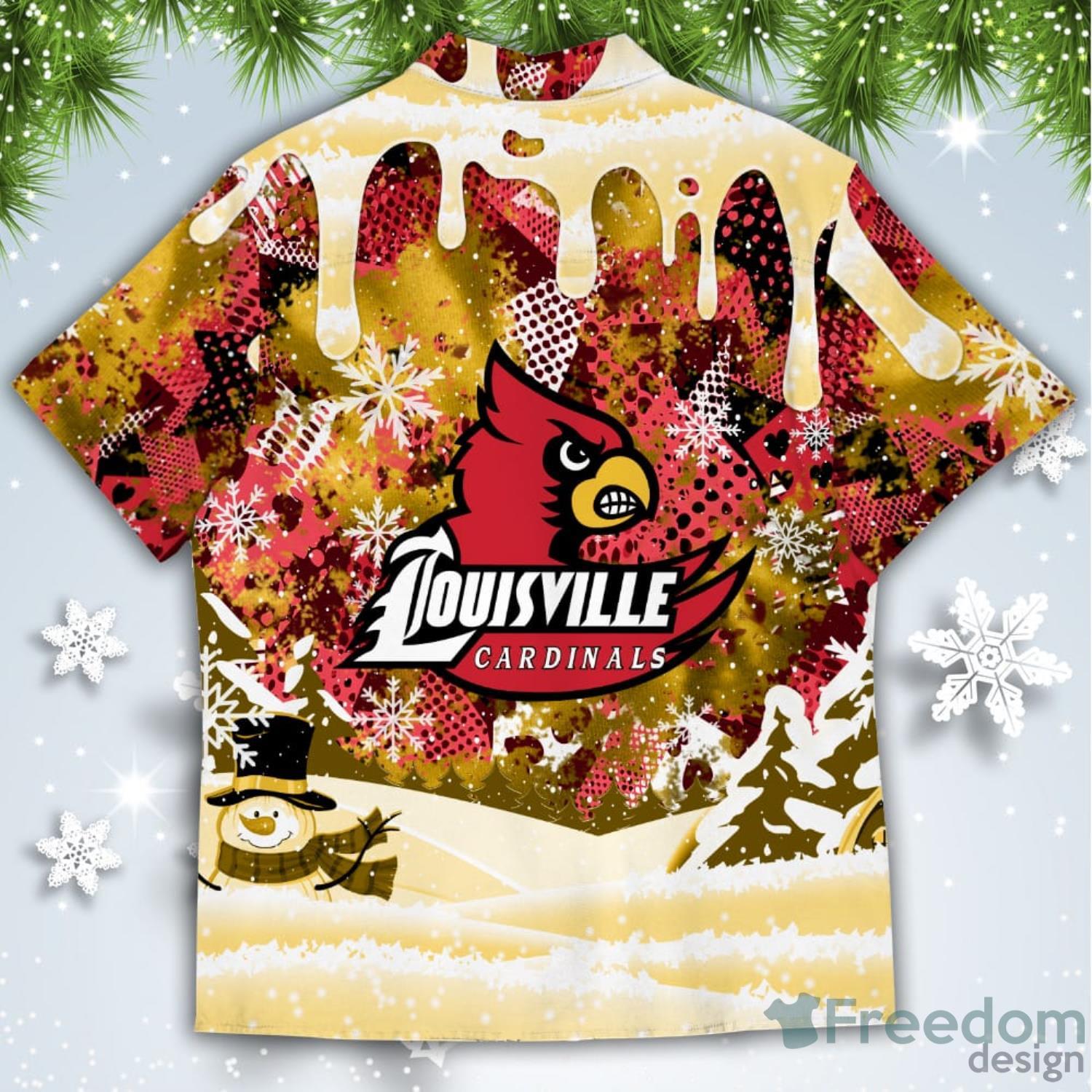 Louisville Cardinals Christmas Hawaiian Shirt - Freedomdesign