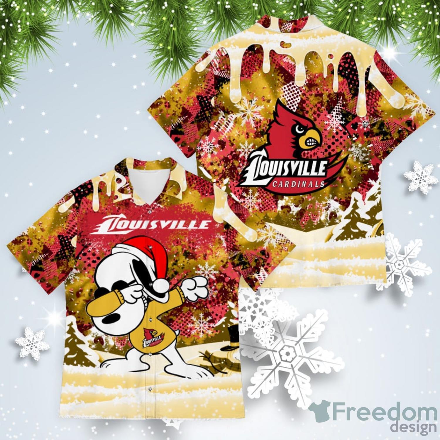 Louisville Cardinals Christmas Hawaiian Shirt - Freedomdesign