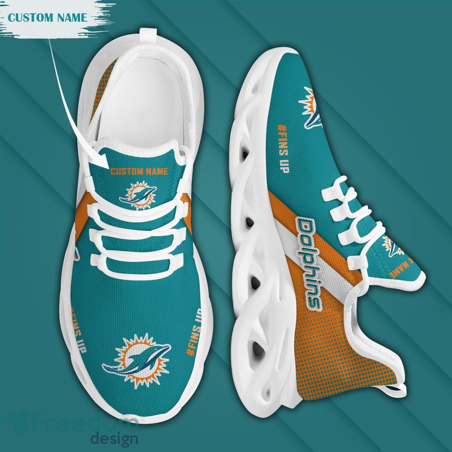 40% OFF Miami Dolphins Sneakers Max Soul Shoes On Sale – 4 Fan Shop