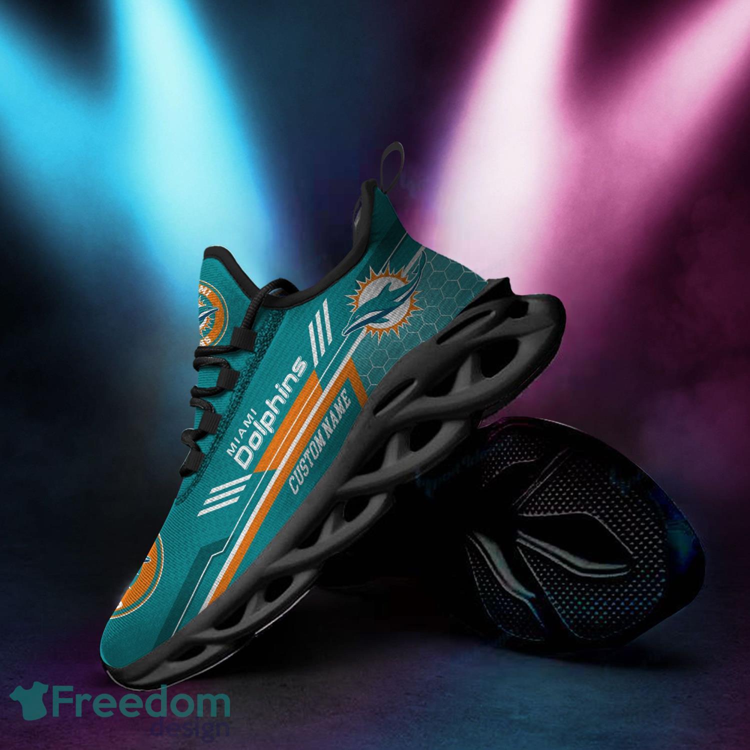 Miami Dolphins Football Team Max Soul Shoes Hot Sneakers Gift For Fans