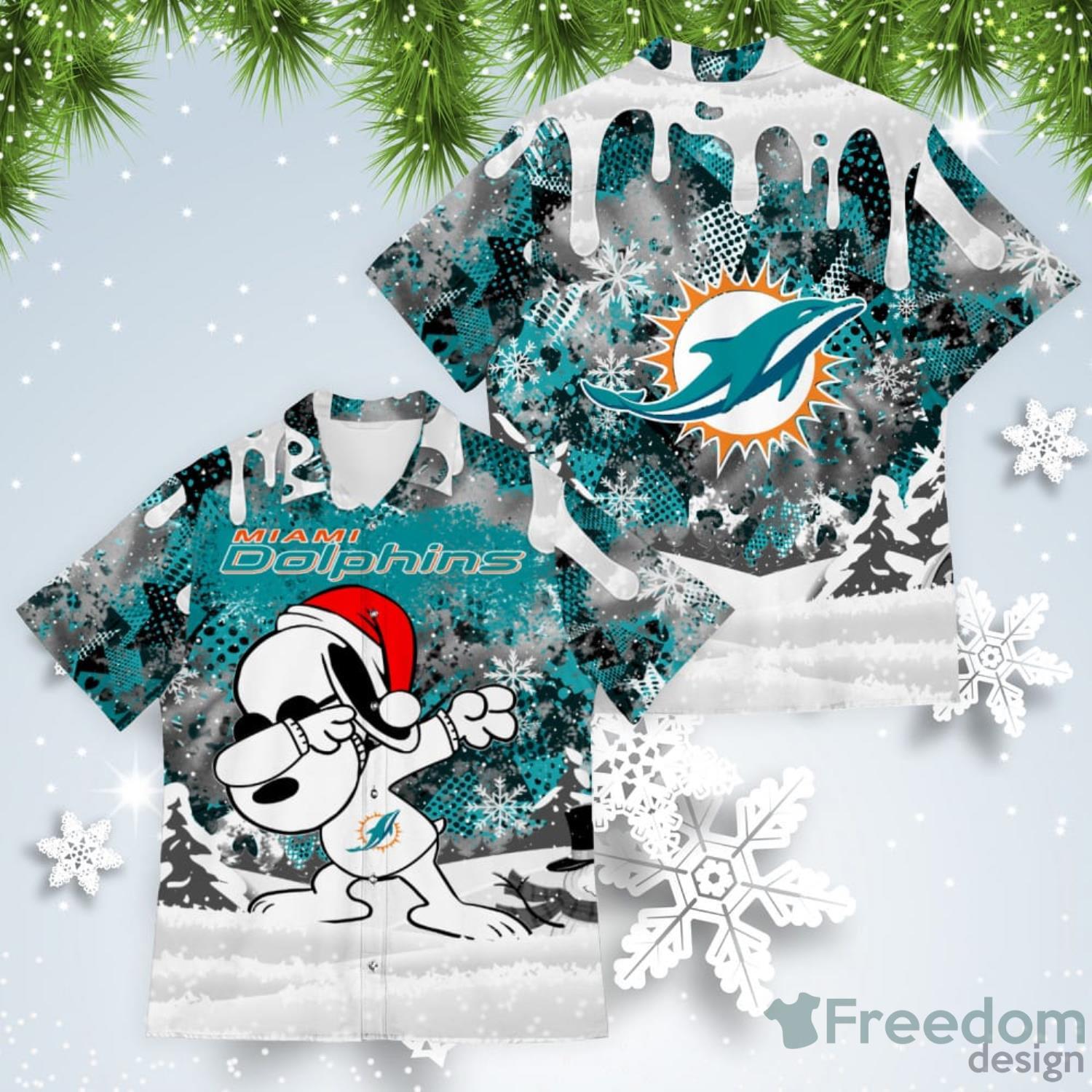 Miami Dolphins Snoopy Hawaiian Shirt For Men For Men –