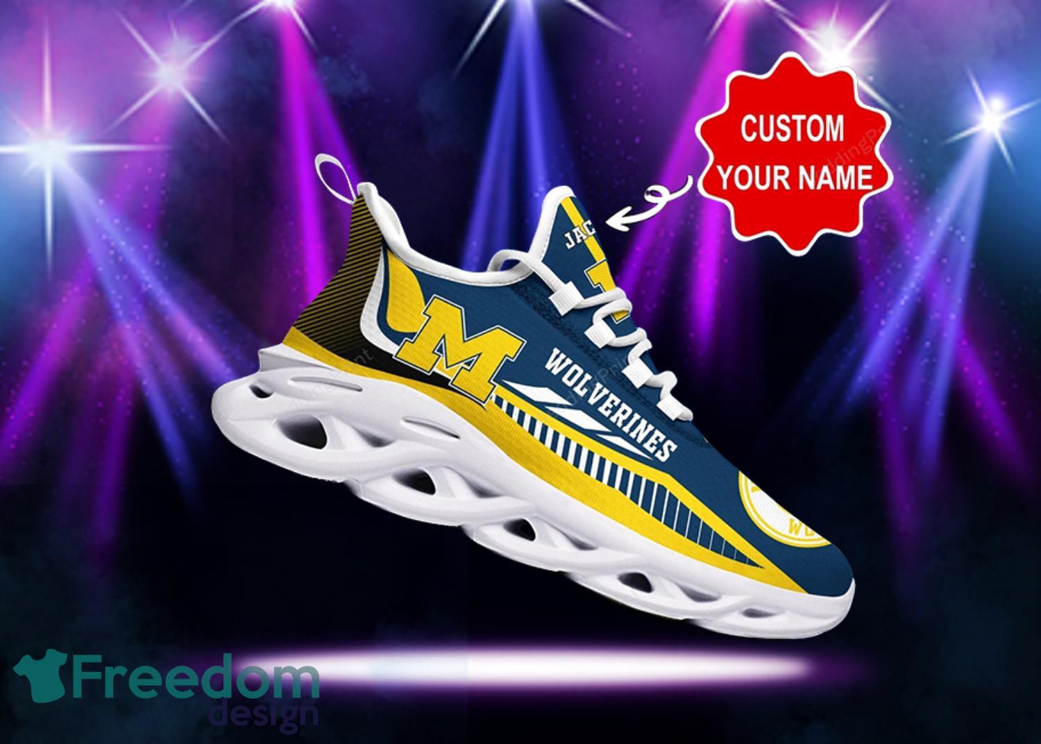 Michigan Wolverines NCAA Personalized Max Soul Shoes