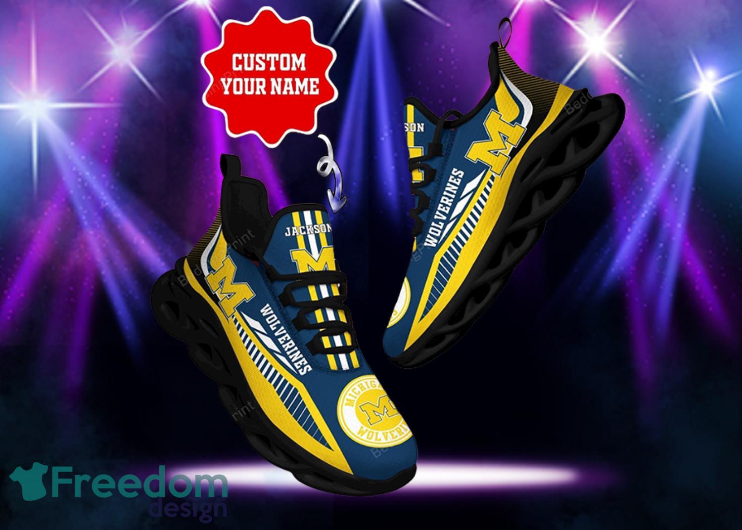 Michigan Wolverines NCAA Personalized Max Soul Shoes Product Photo 1