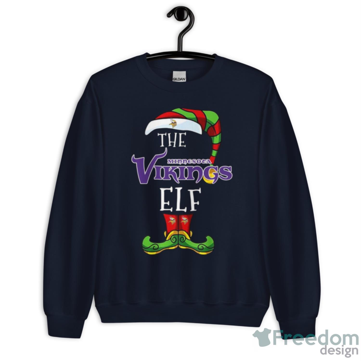 Minnesota Vikings Christmas Elf Funny Nfl Shirt - Freedomdesign