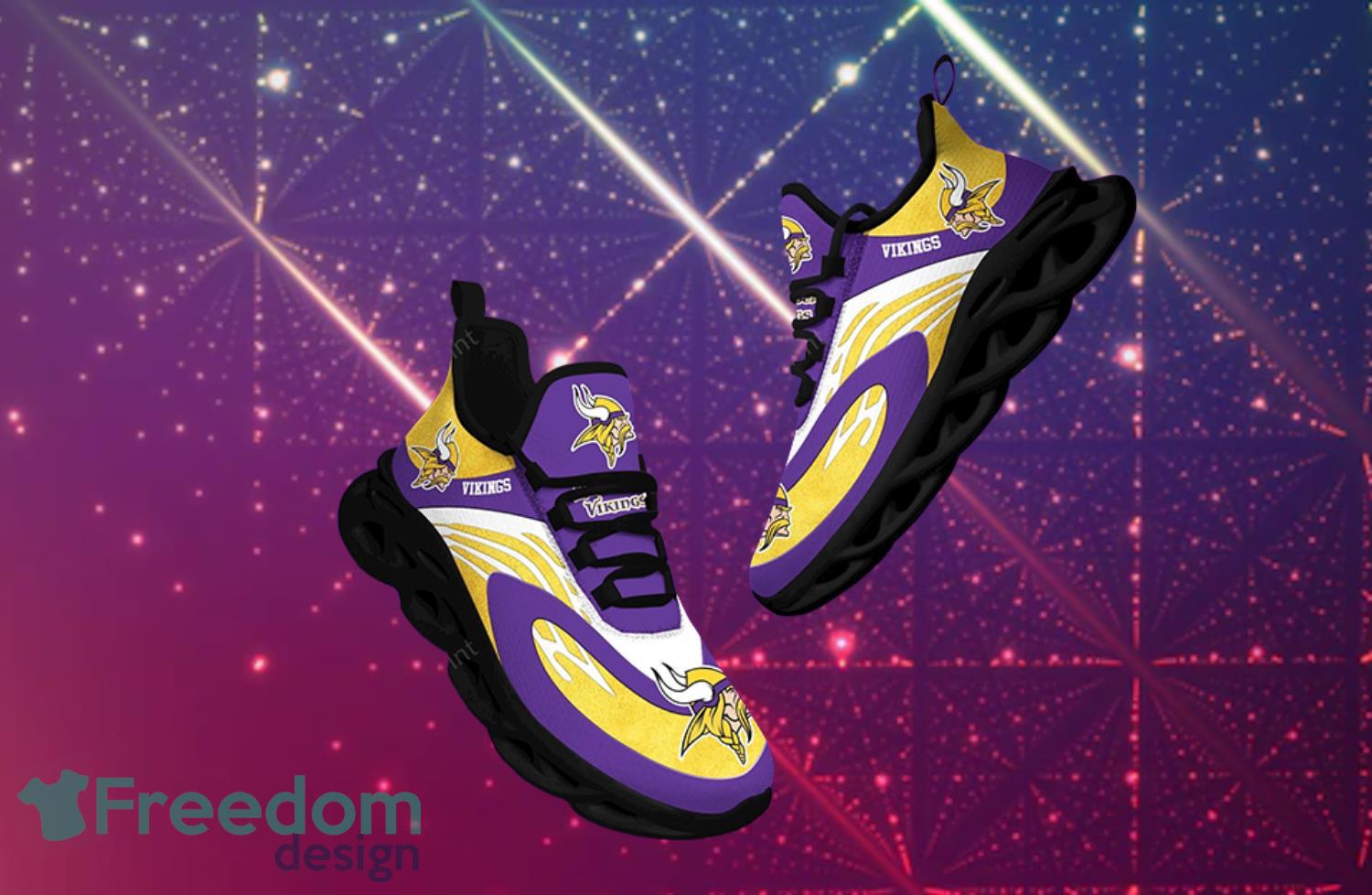 Minnesota Vikings NFL Purple And Yellow Max Soul Shoes Product Photo 1