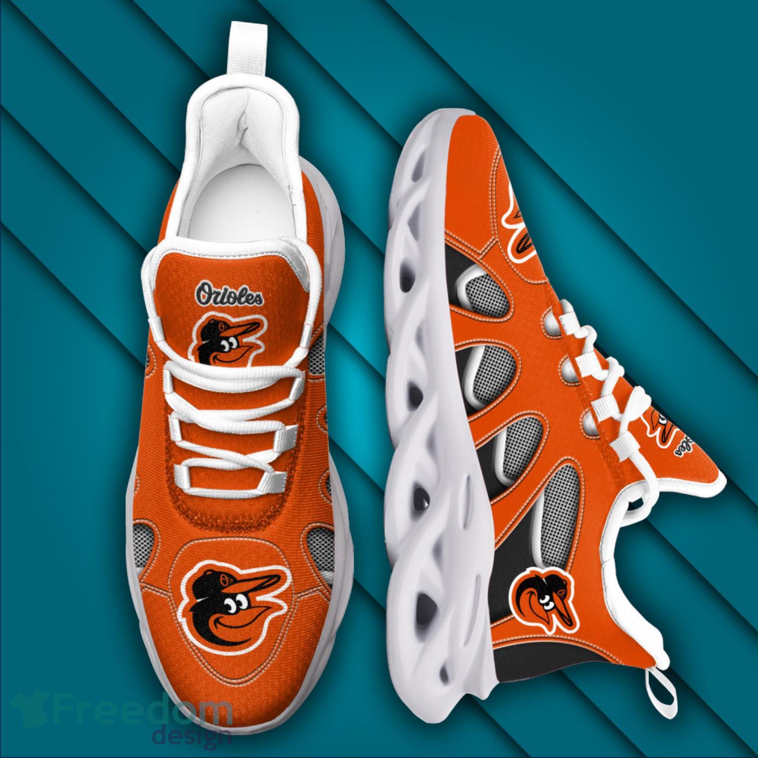 Baltimore Orioles MLB Baseball Teams Orange Max Soul Shoes