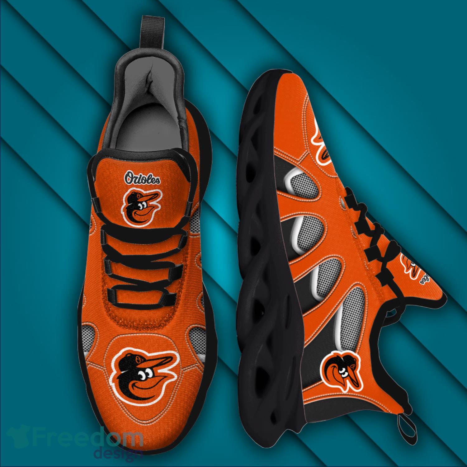 Baltimore Orioles MLB Baseball Teams Orange Max Soul Shoes