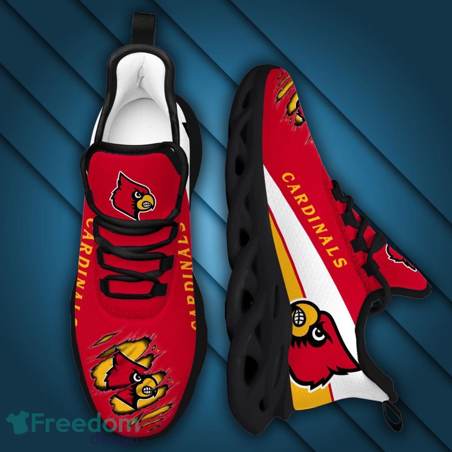Fire Burning Fierce Strong Logo Louisville Cardinals High Top Shoes -  WoodworkingCore