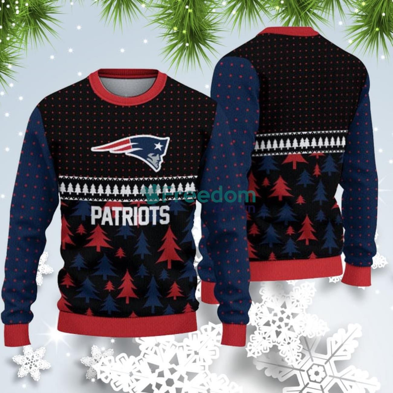 New England Patriots Women's Light Up Ugly Christmas Sweater