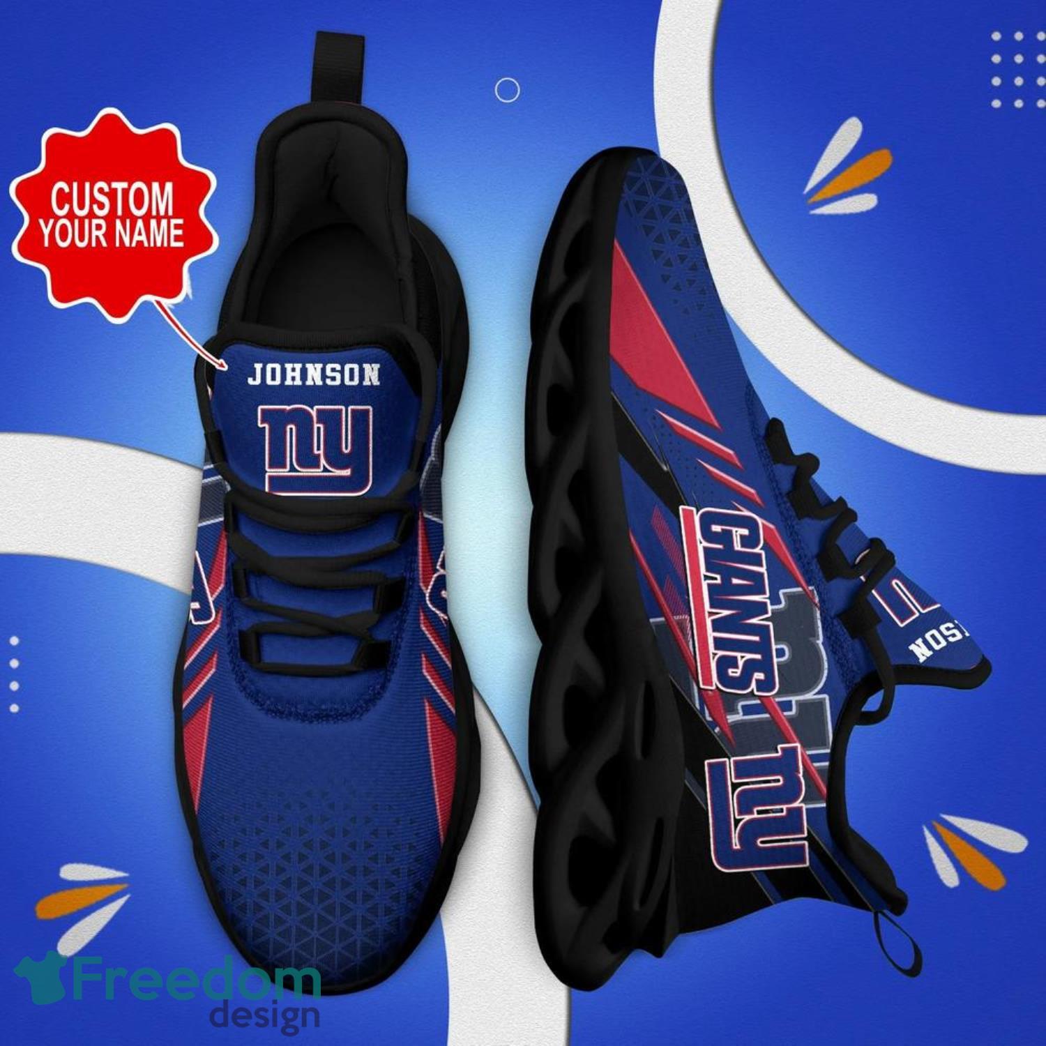 New York Giants NFL Unique Sneaker Max Soul Shoes - Freedomdesign