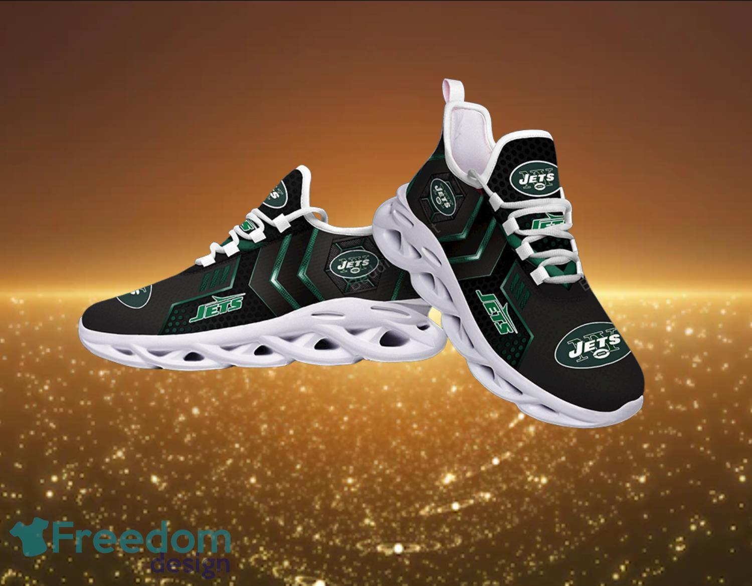 New York Jets NFL Black Max Soul Shoes Product Photo 1