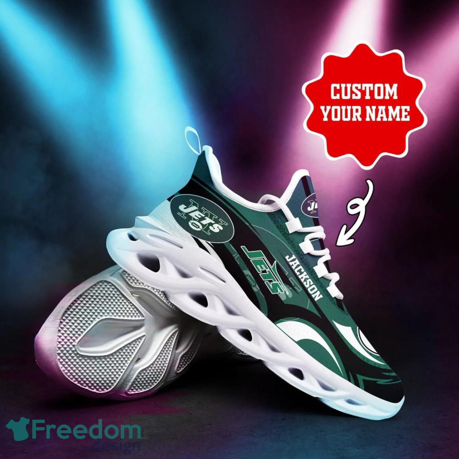 New York Jets Custom Name Max Soul Shoes Men & Women 's Clunky Sneakers -  Freedomdesign