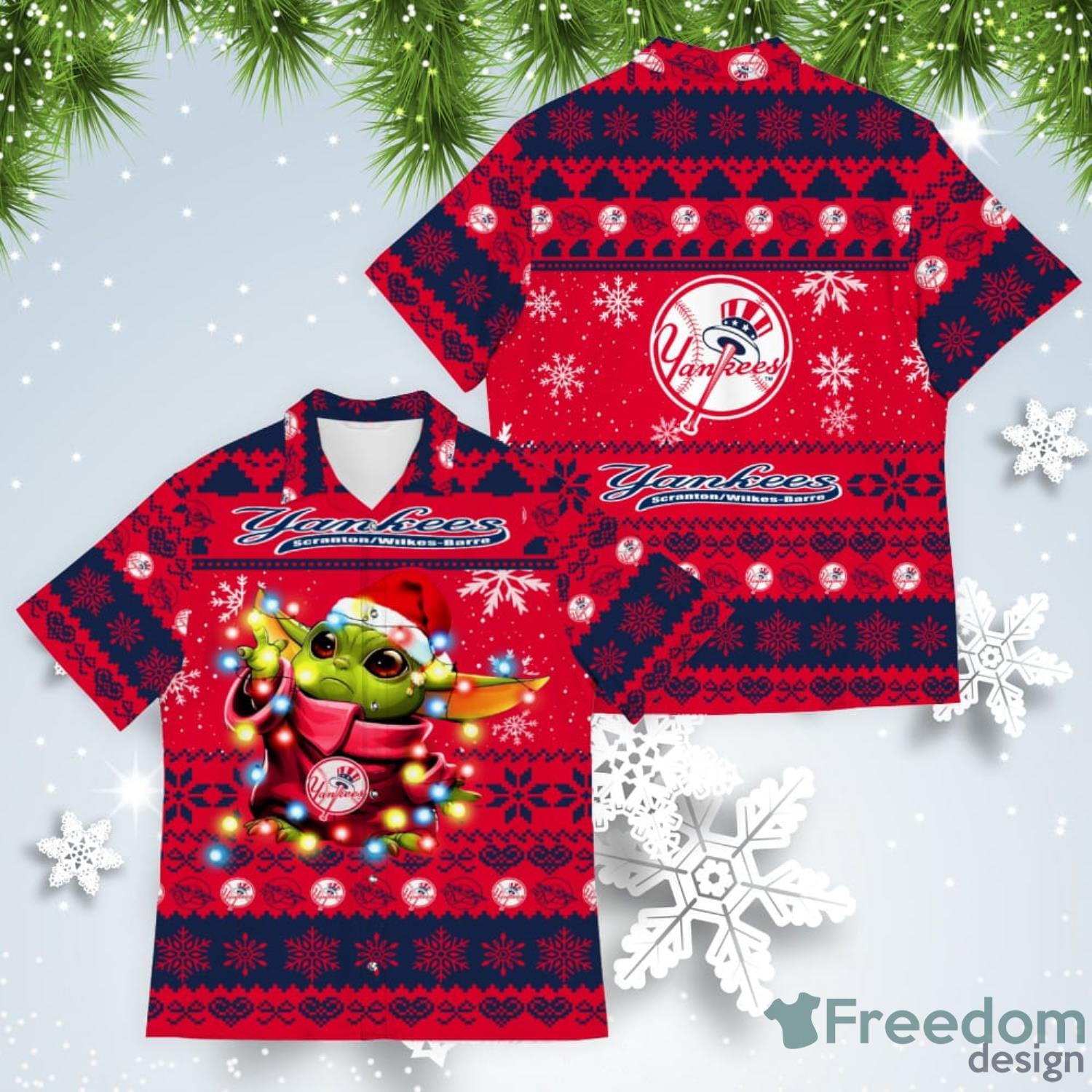 Miami Heat Baby Yoda Star Wars American Ugly Christmas Sweater Pattern  Hawaiian Shirt - Freedomdesign