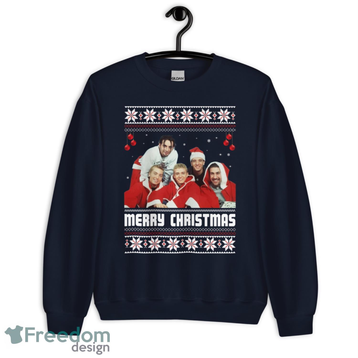 NSYNC Merry Christmas Sweater - G185 Unisex Heavy Blend Crewneck Sweatshirt-1