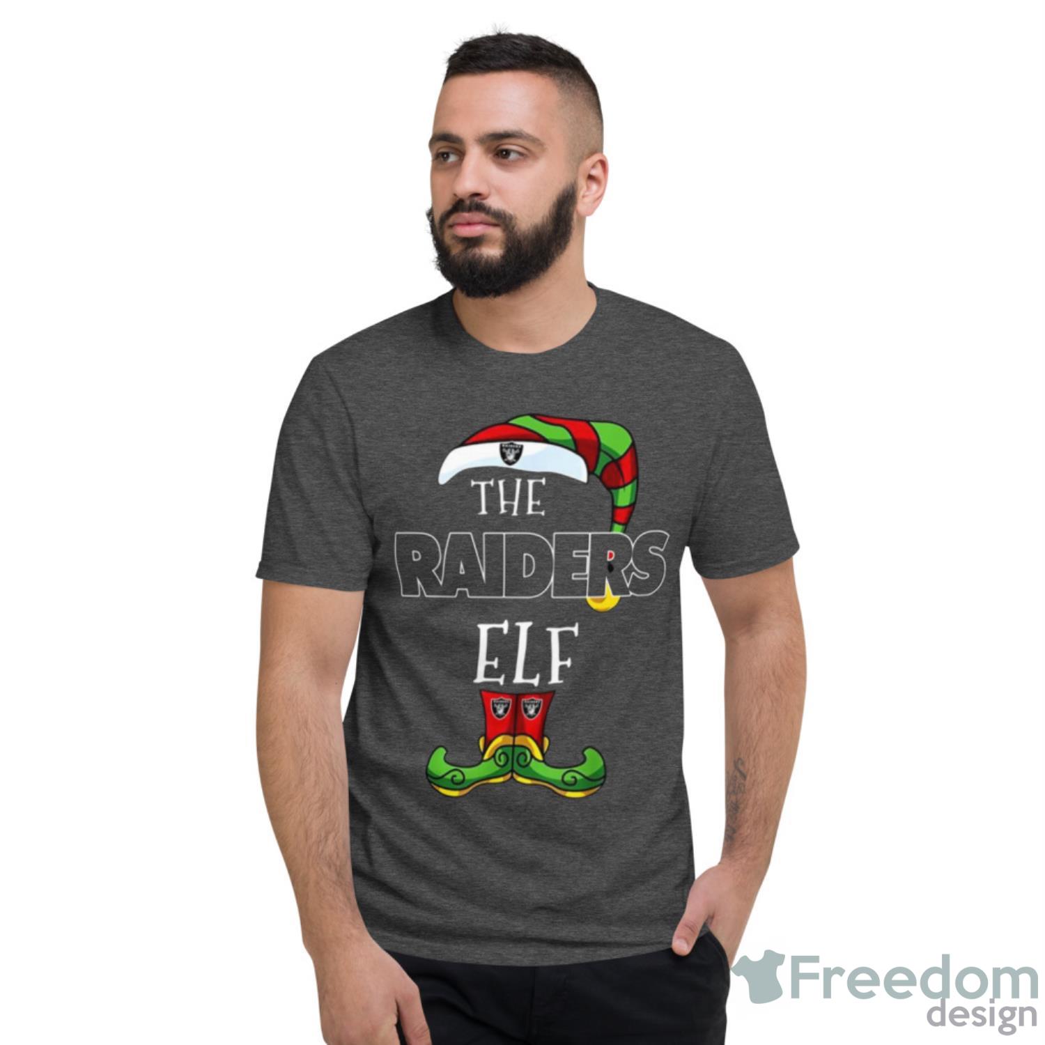 Oakland Raiders Christmas Elf Funny Nfl Shirt - Freedomdesign