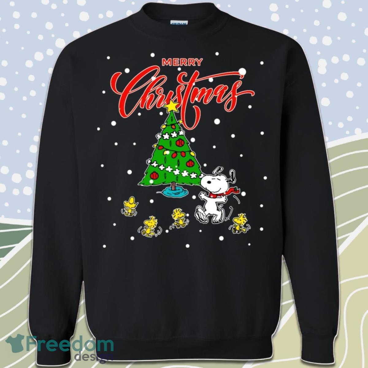 Peanuts Snoopy Christmas Tree Sweatshirt Product Photo 1