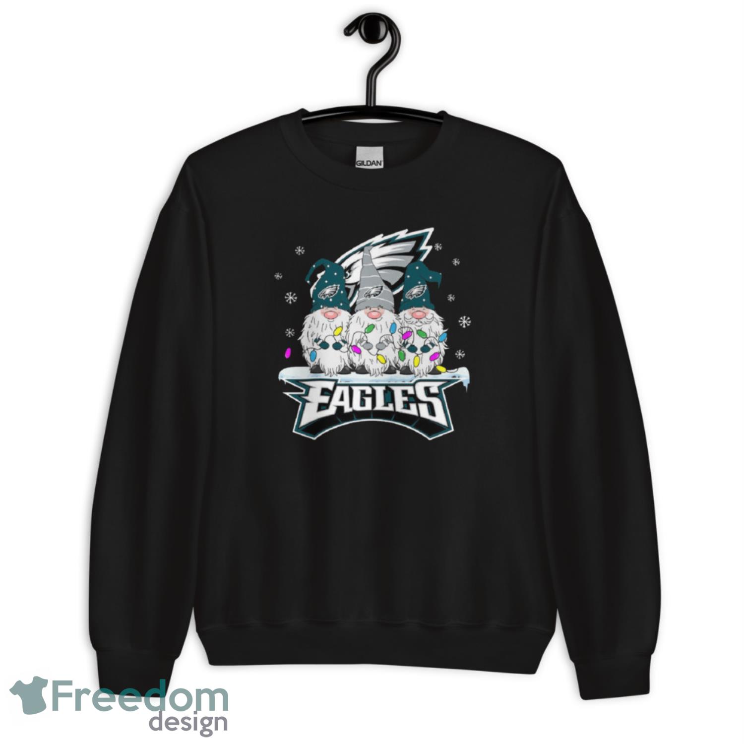 Philadelphia Eagles Football Gnomes Christmas Gift For Dad Mom Fan Shirt - G185 Unisex Heavy Blend Crewneck Sweatshirt