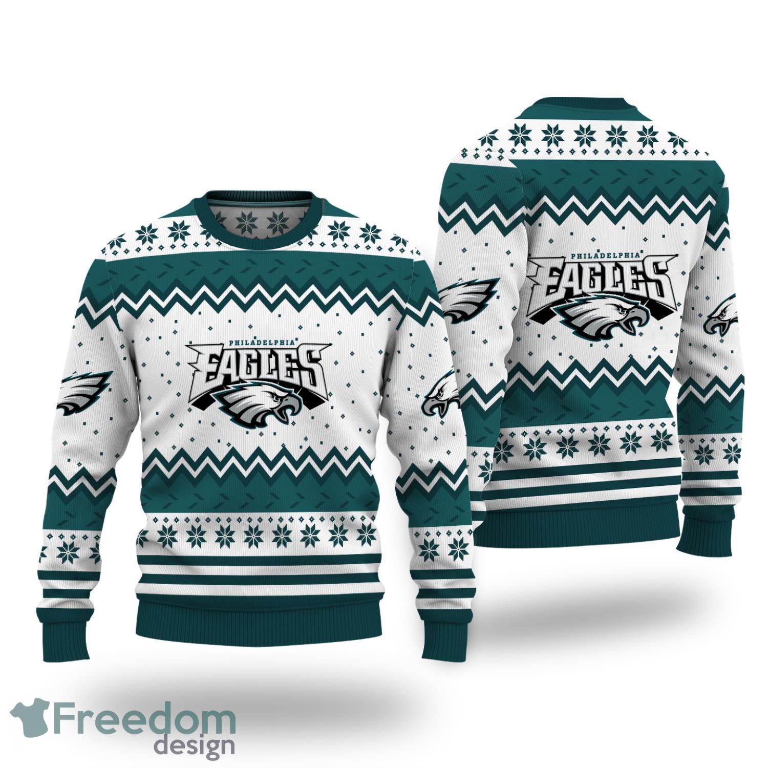 Philadelphia Eagles Logo All Over Printed Christmas Sweater Product Photo 1
