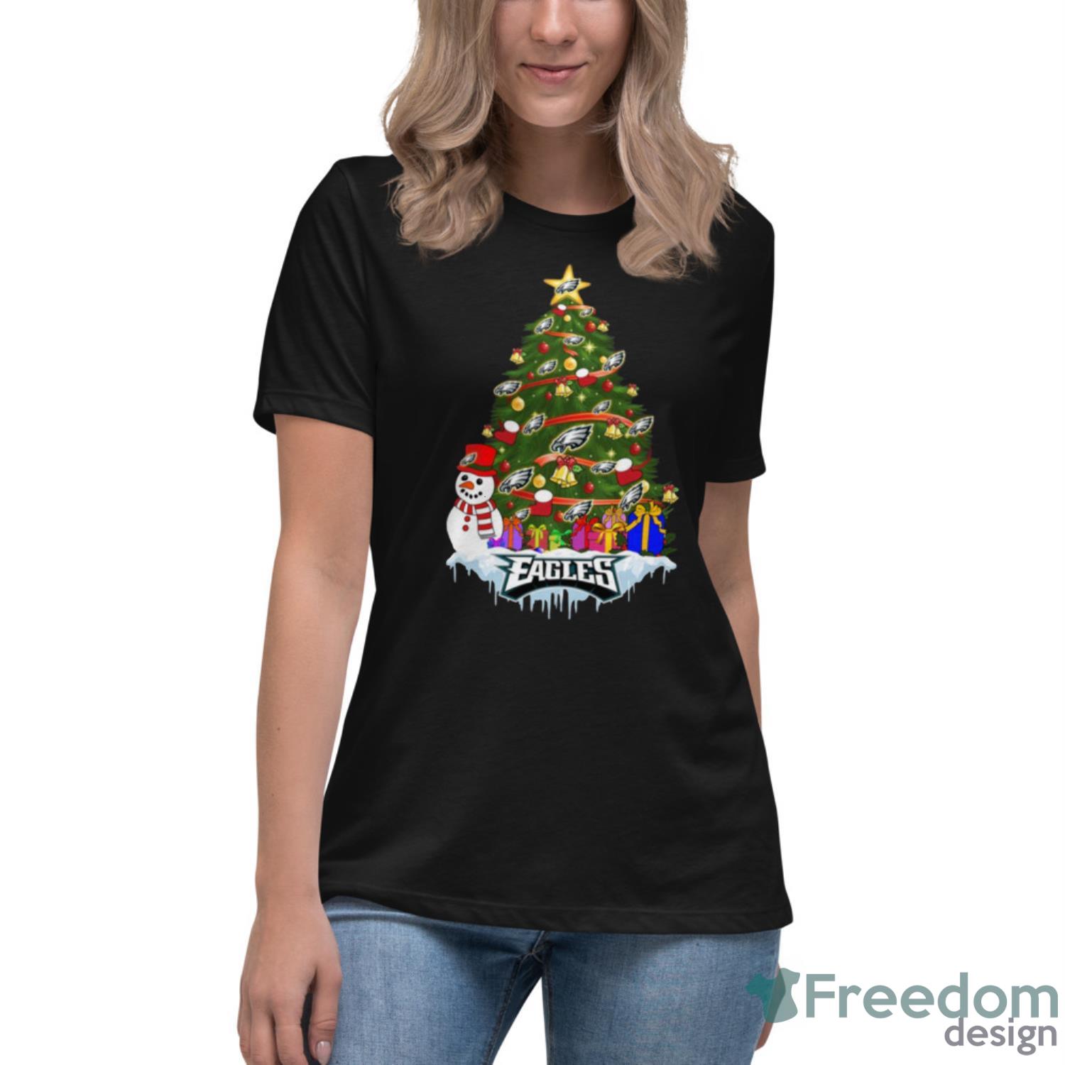 Philadelphia Eagles Christmas Tree Black Men S to 5XL T- Shirt Xmas Gift